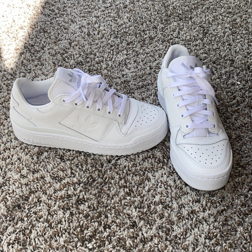 Adidas white sneakers
